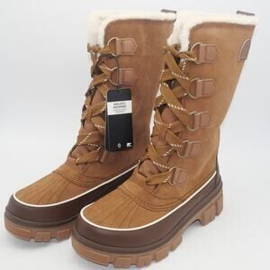 NEW SOREL Tivoli V Waterproof Boots Women's  7.5 Velvet Tan Brown